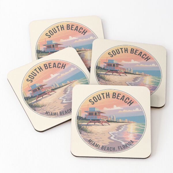 Item preview, South Beach Miami Retro Circle Sticker designed and sold by Horizon Tales.