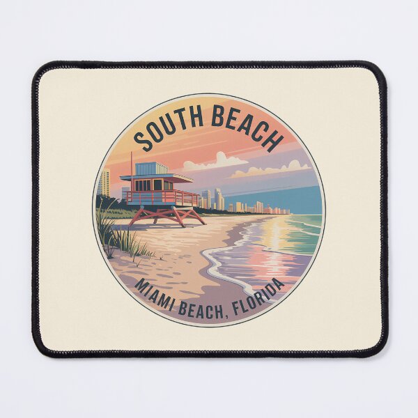 Item preview, South Beach Miami Retro Circle Sticker designed and sold by Horizon Tales.