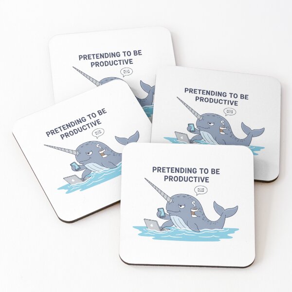 Item preview, Productive Narwhal: Pretending To Be Productive designed and sold by LaElee.