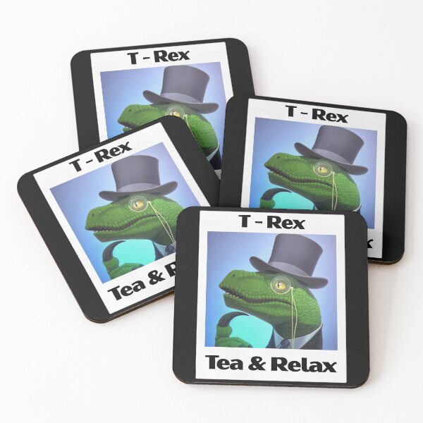Item preview, T-Rex Tea and Relax – Funny Dinosaur Pun Design designed and sold by darlwolf.