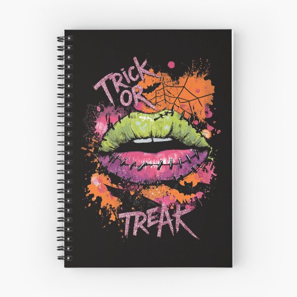 Item preview, Stitched Lips Trick or Treat Grunge Halloween Shirt designed and sold by DigitalArtByNow.