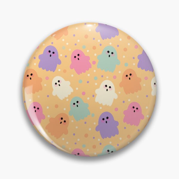 Item preview, Halloween Pastel Kawaii Ghosts Pattern designed and sold by emmacrayon.