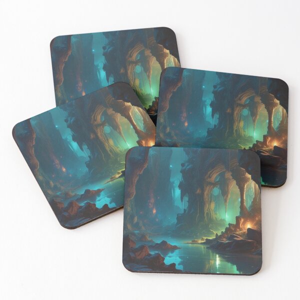 Item preview, Exploring the Caverns - Dark Fantasy Art concept designed and sold by Delerat7.
