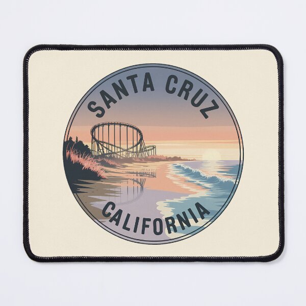 Item preview, Santa Cruz California Retro Circle Sticker designed and sold by Horizon Tales.