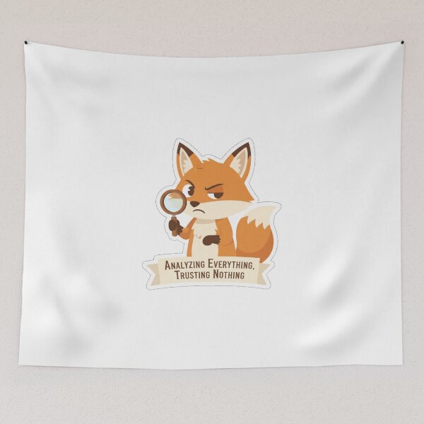 Item preview, Overthinking Fox: Analyzing Everything Trusting Nothing designed and sold by LaElee.