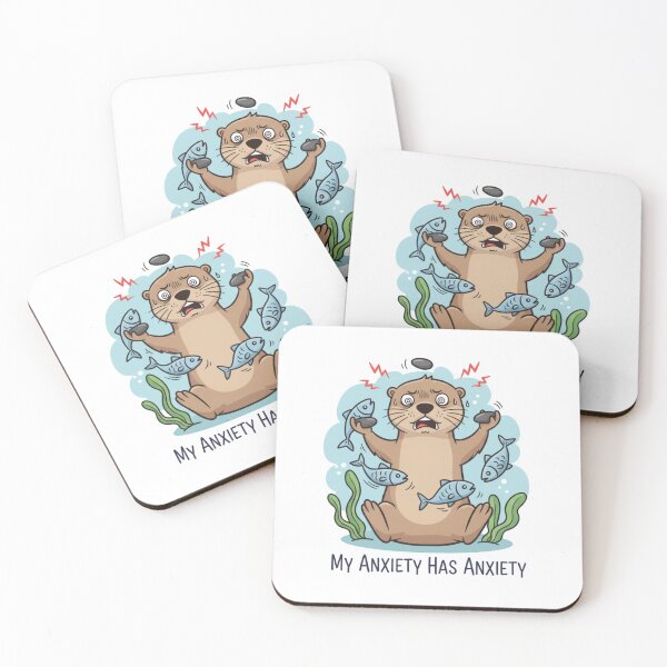 Item preview, Stressed Otter: My Anxiety Has Anxiety designed and sold by LaElee.