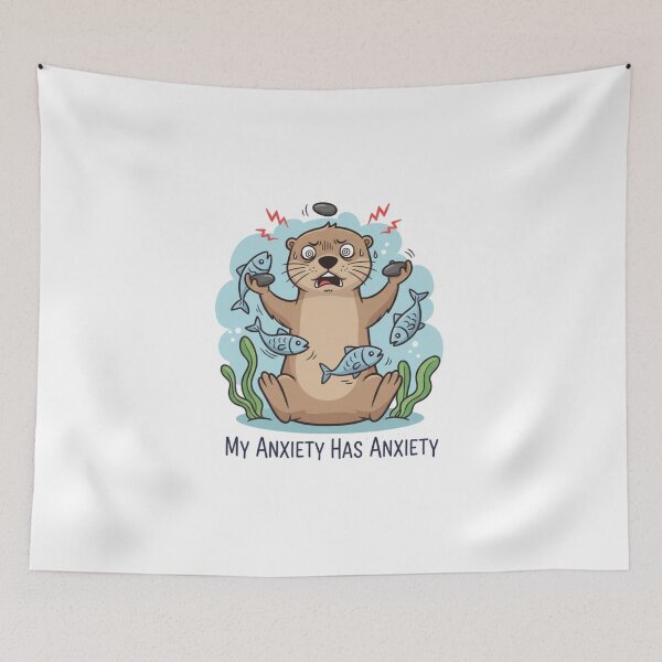 Item preview, Stressed Otter: My Anxiety Has Anxiety designed and sold by LaElee.