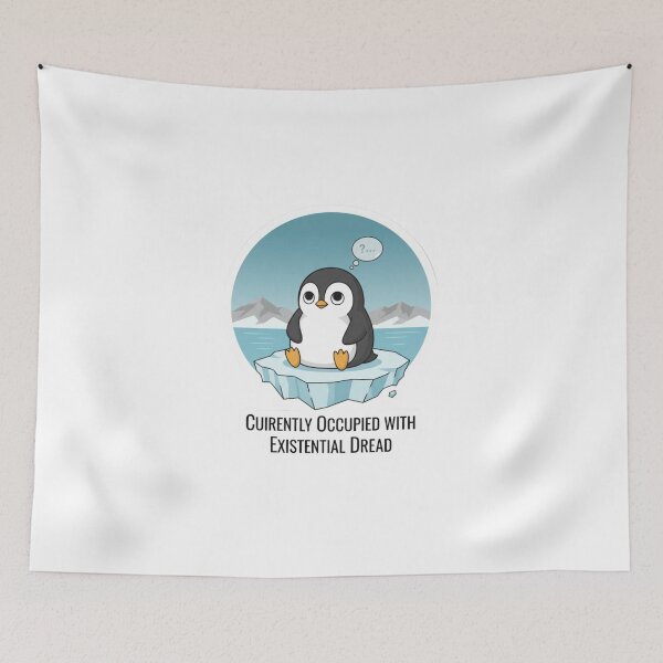 Item preview, Busy Penguin: Currently Occupied With Existential Dread designed and sold by LaElee.