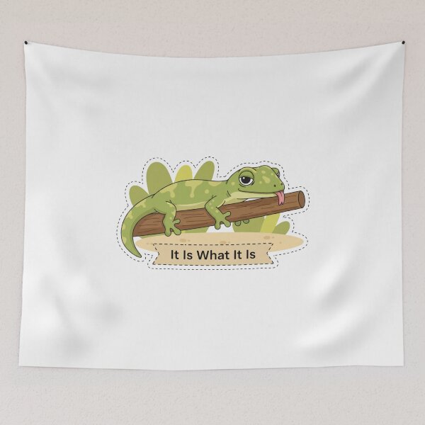 Item preview, Indifferent Gecko: It Is What It Is designed and sold by LaElee.