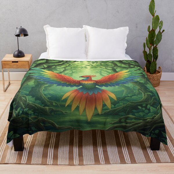 Item preview, Rainbow Bird Embraced by the Forest designed and sold by DreamistStore.