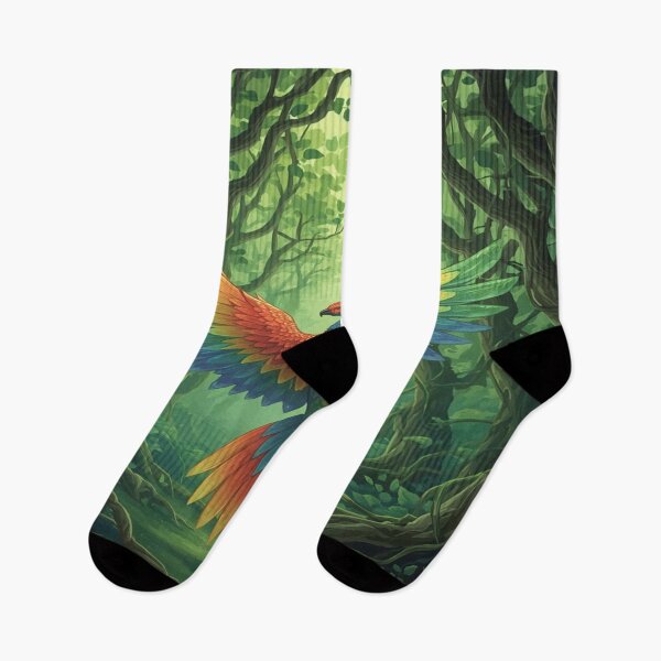 Item preview, Rainbow Bird Embraced by the Forest designed and sold by DreamistStore.
