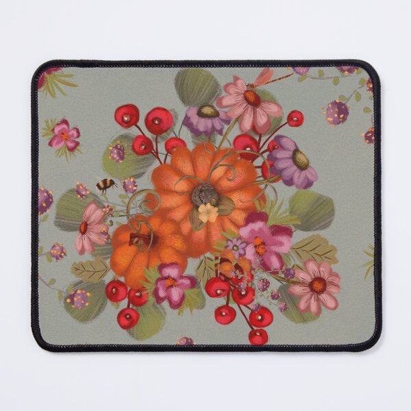 Item preview, Cozy Pumpkin Floral with Critters designed and sold by Kathryn-Designs.