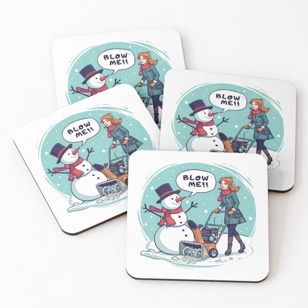 Item preview, A Snow man wants snow blown. designed and sold by NicMacTees.