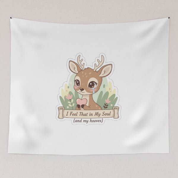 Item preview, Empathetic Deer: I Feel That In My Soul And My Hooves designed and sold by LaElee.