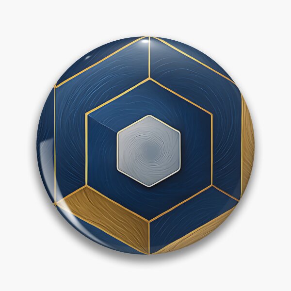 Item preview, Modern Hexagon Wood & Metal Pattern designed and sold by omiartsist.