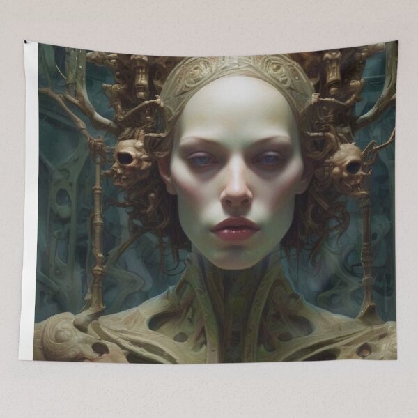 Item preview, Bio Punk Dark Oracle - Dark Fantasy Horror Art concept designed and sold by Delerat7.