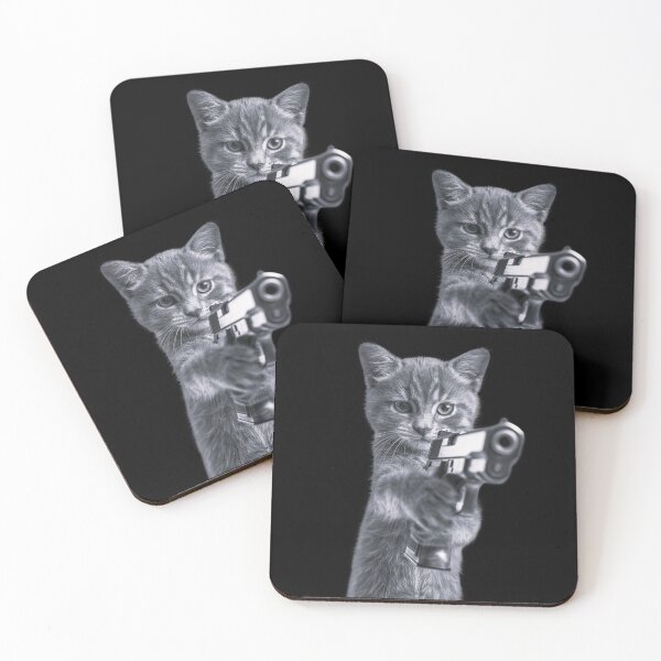 Item preview, Gangster Cat – Funny Meme Cartoon Motif designed and sold by Meiersbeste.