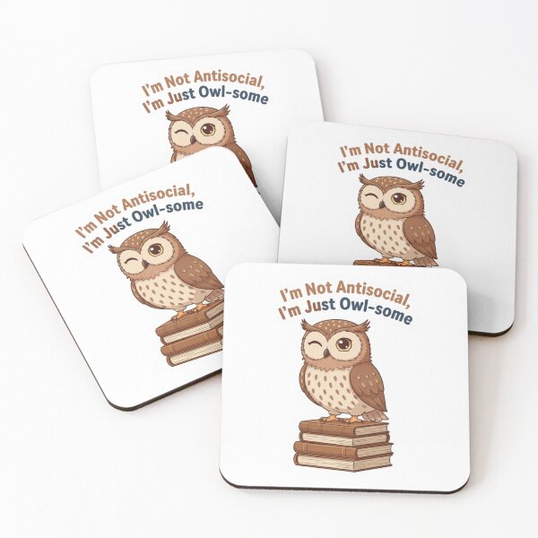 Item preview, Introverted Owl: Im Not Antisocial Im Just Owl Some designed and sold by LaElee.