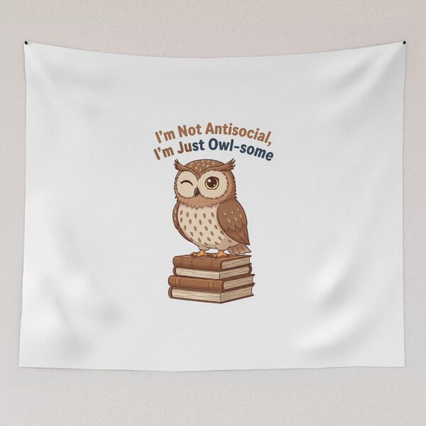 Item preview, Introverted Owl: Im Not Antisocial Im Just Owl Some designed and sold by LaElee.
