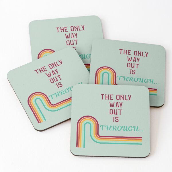 Item preview, The Only Way Out is Through t-shirt designed and sold by Thoughts into Threads.