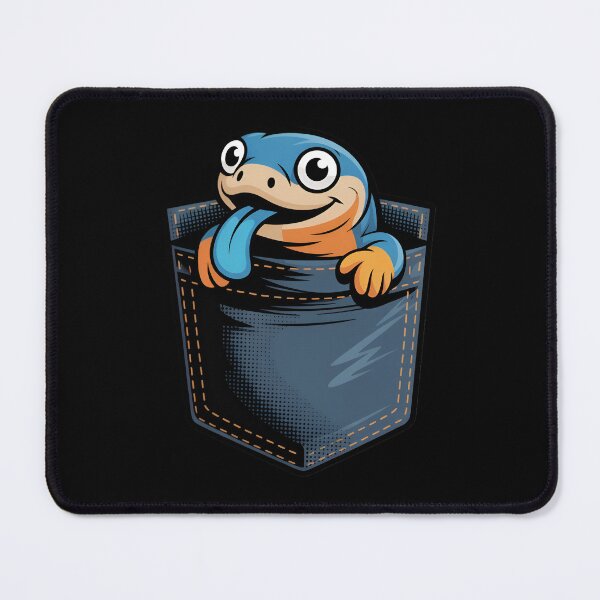 Item preview, Pocket Blue Tongue Skink Cute Cartoon Lizard designed and sold by Blok45.