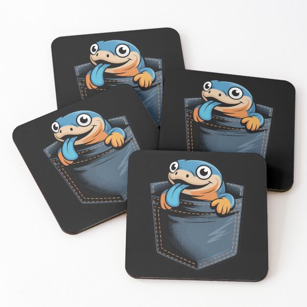 Item preview, Pocket Blue Tongue Skink Cute Cartoon Lizard designed and sold by Blok45.