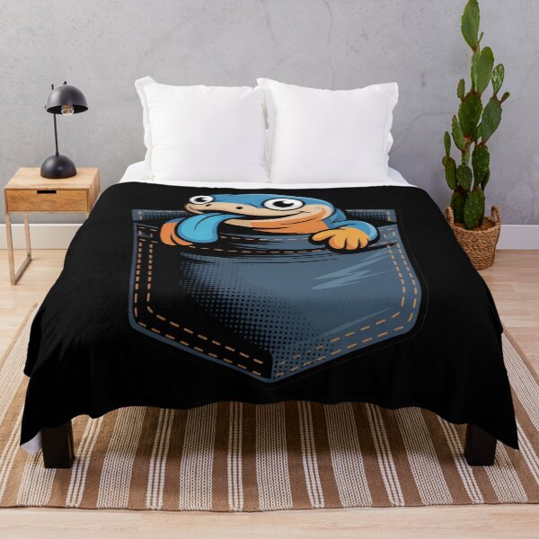 Item preview, Pocket Blue Tongue Skink Cute Cartoon Lizard designed and sold by Blok45.