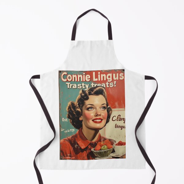 Item preview, Connie Lingus Tasty Treats Vintage Spoof Advertisement designed and sold by IanBakerToons.