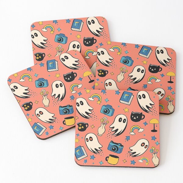 Item preview, Cute Ghost Pattern – SPOOQY Haunt and Harmony designed and sold by SPOOQY studio.
