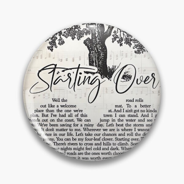 Item preview, Chris Stapleton – Starting Over Lyrics 	 designed and sold by acqxdmfvw77.