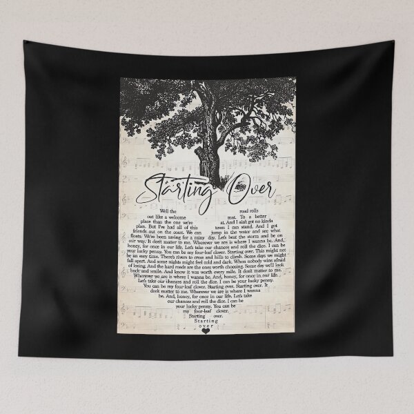 Item preview, Chris Stapleton – Starting Over Lyrics 	 designed and sold by acqxdmfvw77.