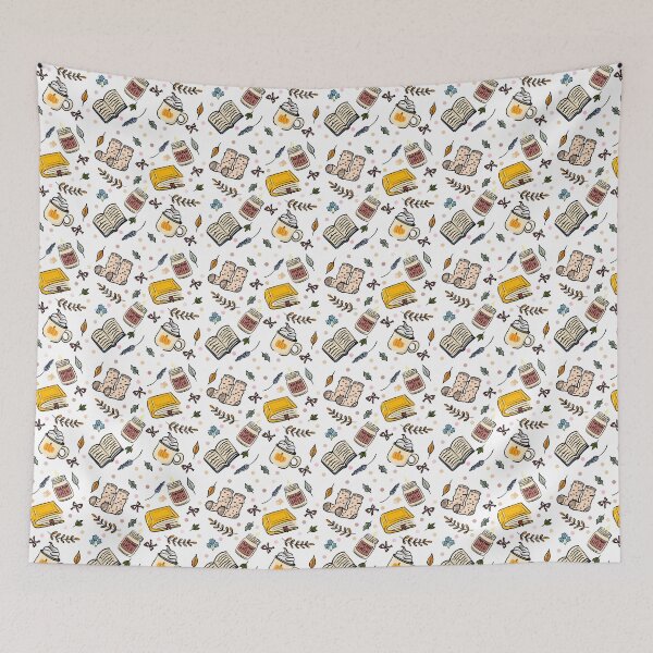 Item preview, Cosy Hand Drawn Fall Autumn Pattern designed and sold by emmacrayon.