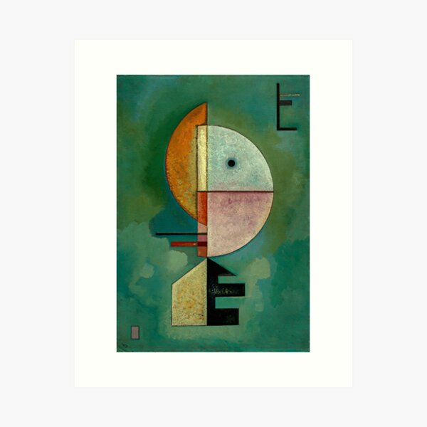 Kandinsky - Pintura famosa hacia arriba Lámina artística