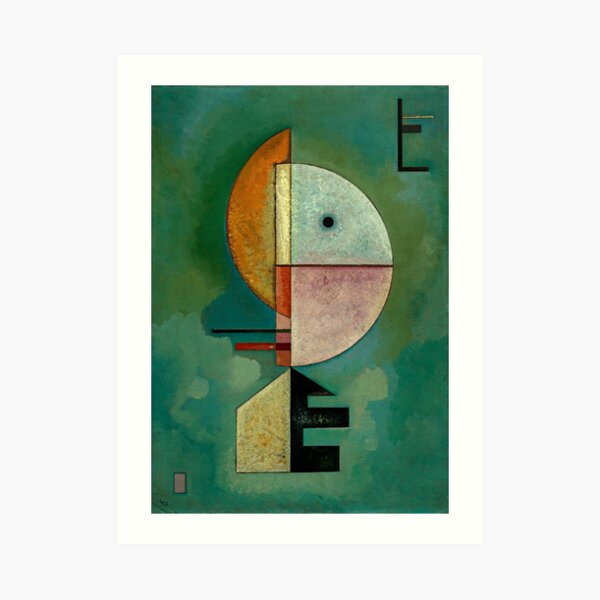 Kandinsky - Pintura famosa hacia arriba Lámina artística