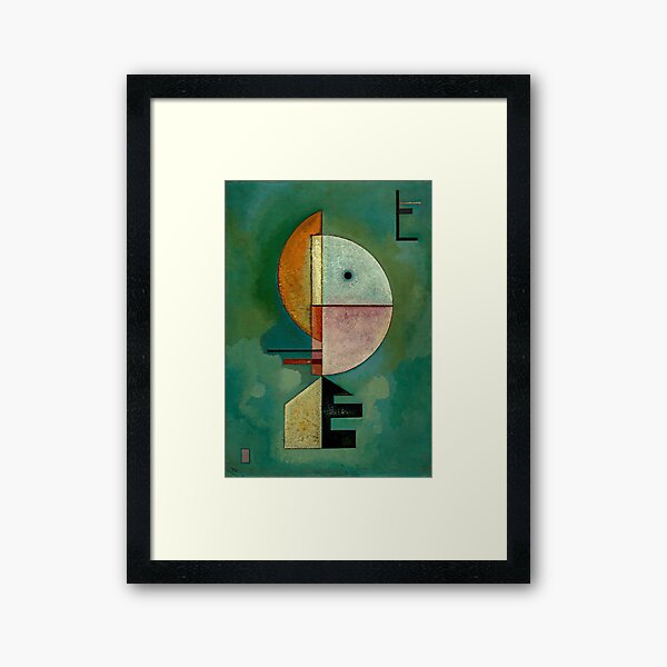 Kandinsky - Aufwärts, berühmtes Gemälde Gerahmter Kunstdruck