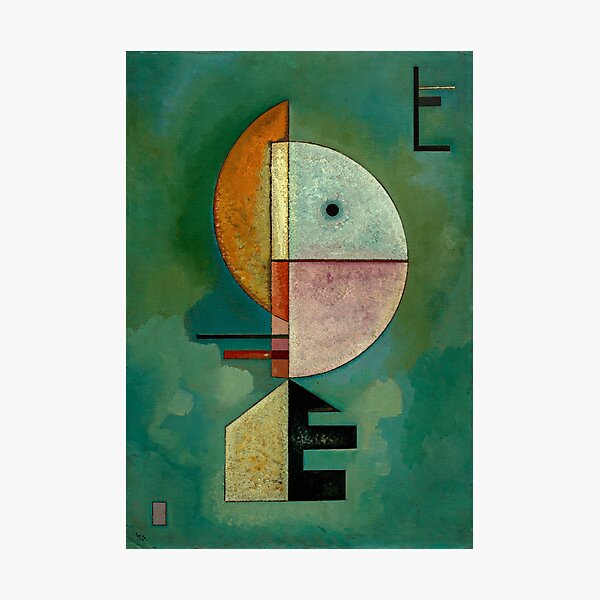Kandinsky - Upward, famous painting Photographic Print