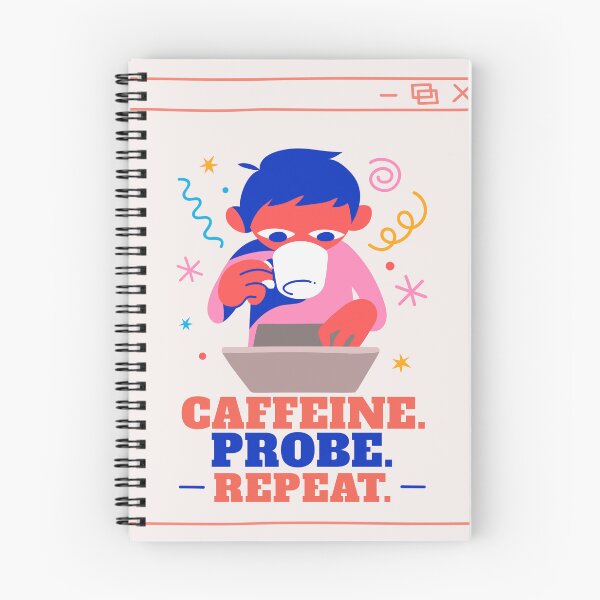 Item preview, Caffeine Probe Repeat Sonographer tshirt designed and sold by Rabelo The Artist.