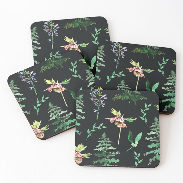 Item preview, The coolness of the forest with its ferns, leaves, and wildflowers inspired this pattern. It's the best place to be. designed and sold by Ute-Schweizer.