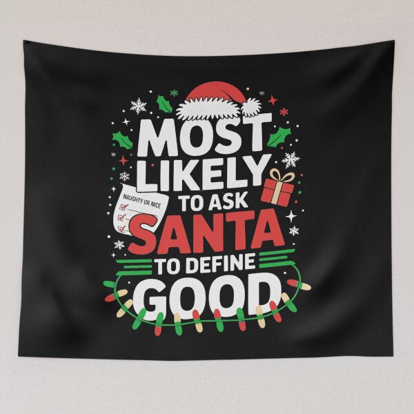 Item preview, Santa Define Good Naughty Nice List Christmas Kids designed and sold by clothesy7.