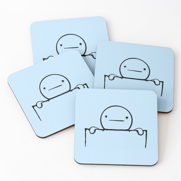 Item preview, Tired Guy Behind Fence in Bag Sleepy Exhausted Sad designed and sold by shirt-o-mat.