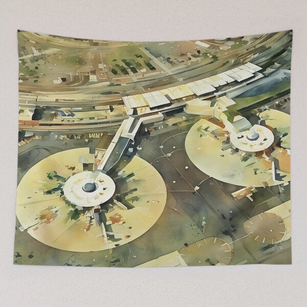 Item preview, Newark Satellites designed and sold by RCWatercolours.