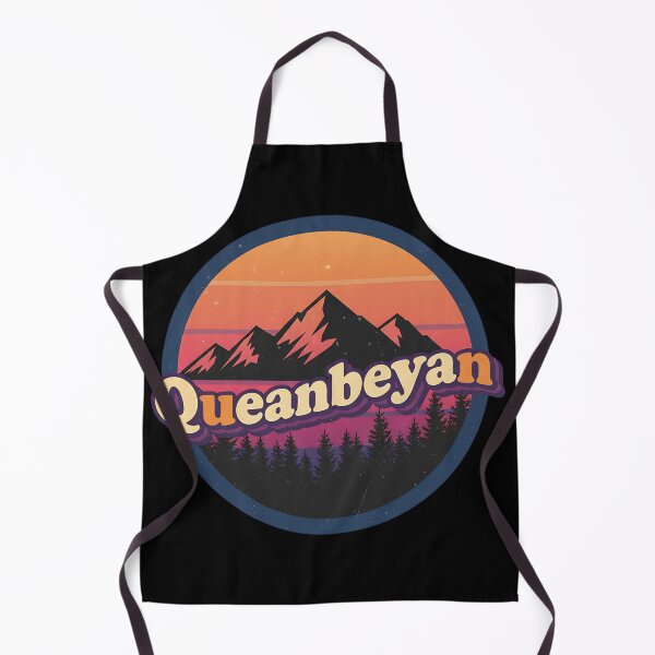 Item preview, Queanbeyan Retro Sunset Mountains designed and sold by DesignDazzles.