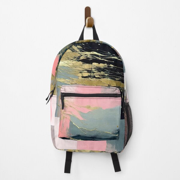 Item preview, Gold Leaf Abstract with Pink, Grey, and Dark Tones designed and sold by LanaGustavsson.