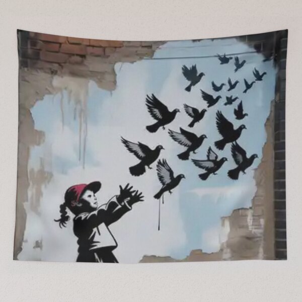 Item preview, Banksy girl ballon vintage designed and sold by martin max.