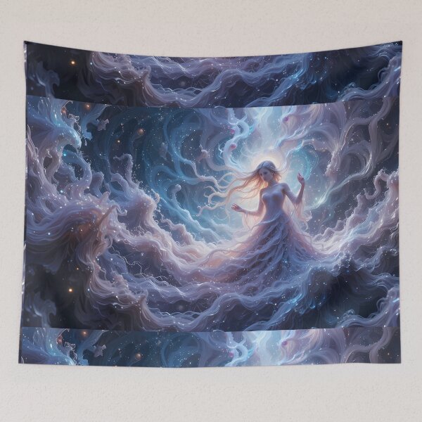 Item preview, Ethereal Cosmic Scenes Surreal Artistry Elements Art  designed and sold by ART ATTACK ZONE.