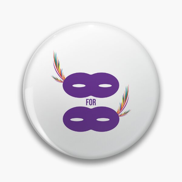 Item preview, Mask for Mask Funny Gay Dating Pun in Purple designed and sold by RyanGDesign.