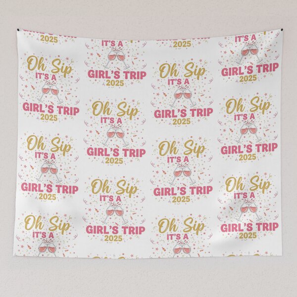 Item preview, Oh Sip It’s a Girl’s Trip 2025 Funny Girls Women Vacation 2025 designed and sold by LuxeGraphix.