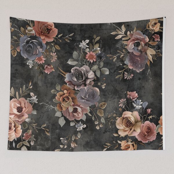 Item preview, Black pretty wildflowers bunch seamless pattern  designed and sold by cocomelon168.