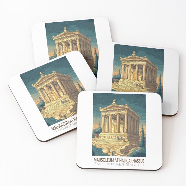 Item preview, Mausoleum at Halicarnassus Seven Wonders of the World Vintage designed and sold by KrisSidDesigns.