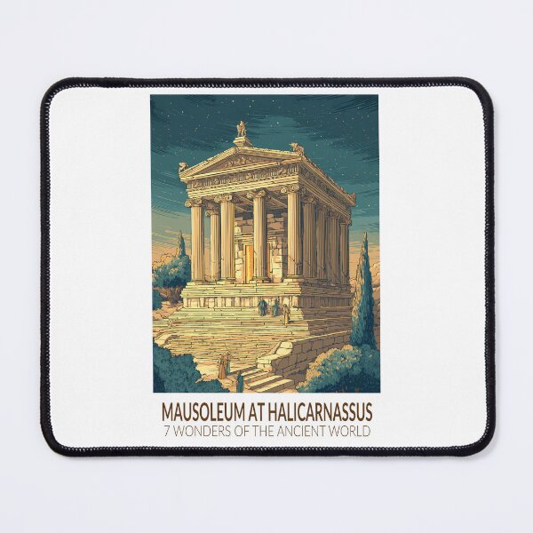 Item preview, Mausoleum at Halicarnassus Seven Wonders of the World Vintage designed and sold by KrisSidDesigns.